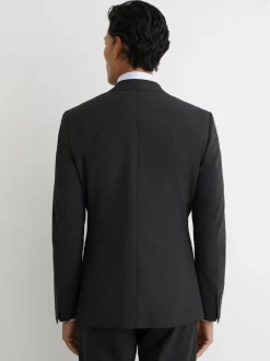 Gris - Blazer de costume Reiss Promise à simple boutonnage en laine Blend, coupe habillée