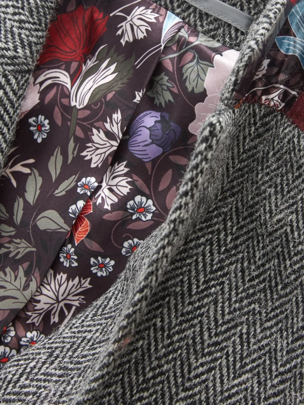 Gris - Blazer Signature Harris en tweed britannique en laine