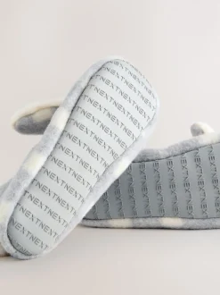 Gris À carreaux Lapin - Chaussons de ballet