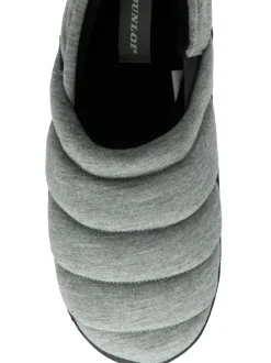 Gris - Chaussons Dunlop pleins en nylon