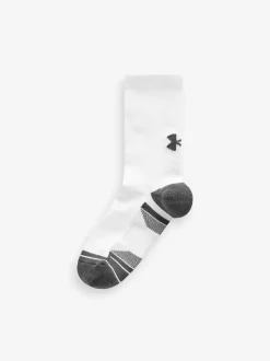 Gris - Col rond - Lot de 3 chaussettes Under Armour Performance Tech