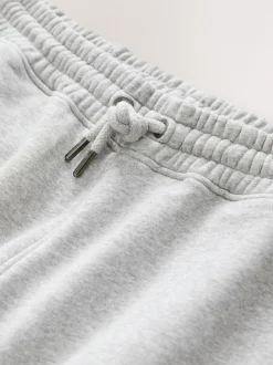 Gris - Coupe ample - Pantalon de Joggings en coupe ajustée à dos brosse