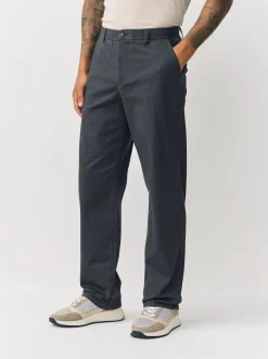 Gris - Coupe ample - Pantalon chino stretch