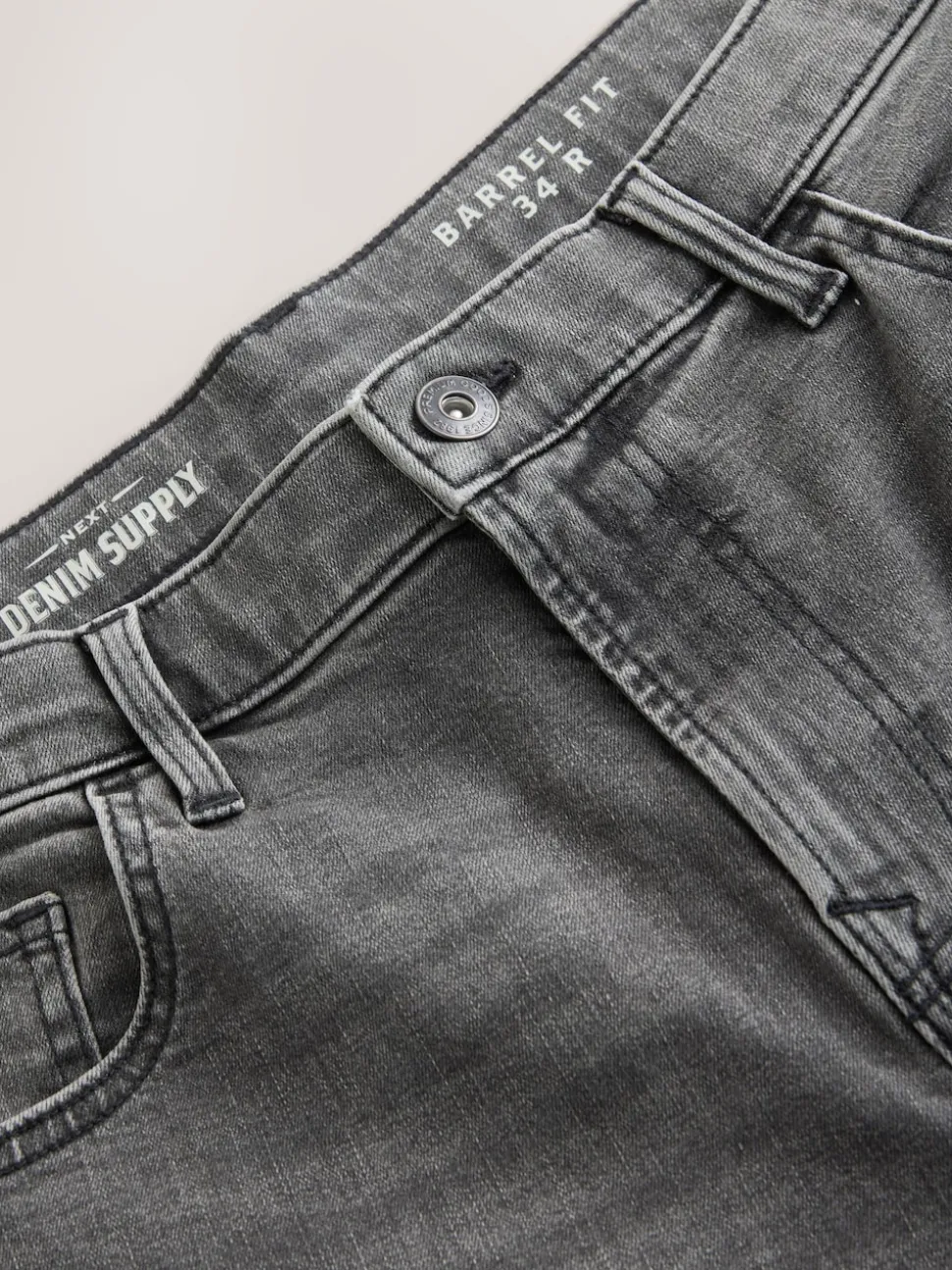 Gris - Coupe ballon - Jean stretch classique