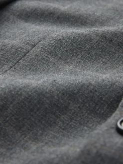 Gris - Coupe sur mesure Check Flannel Suit Veste