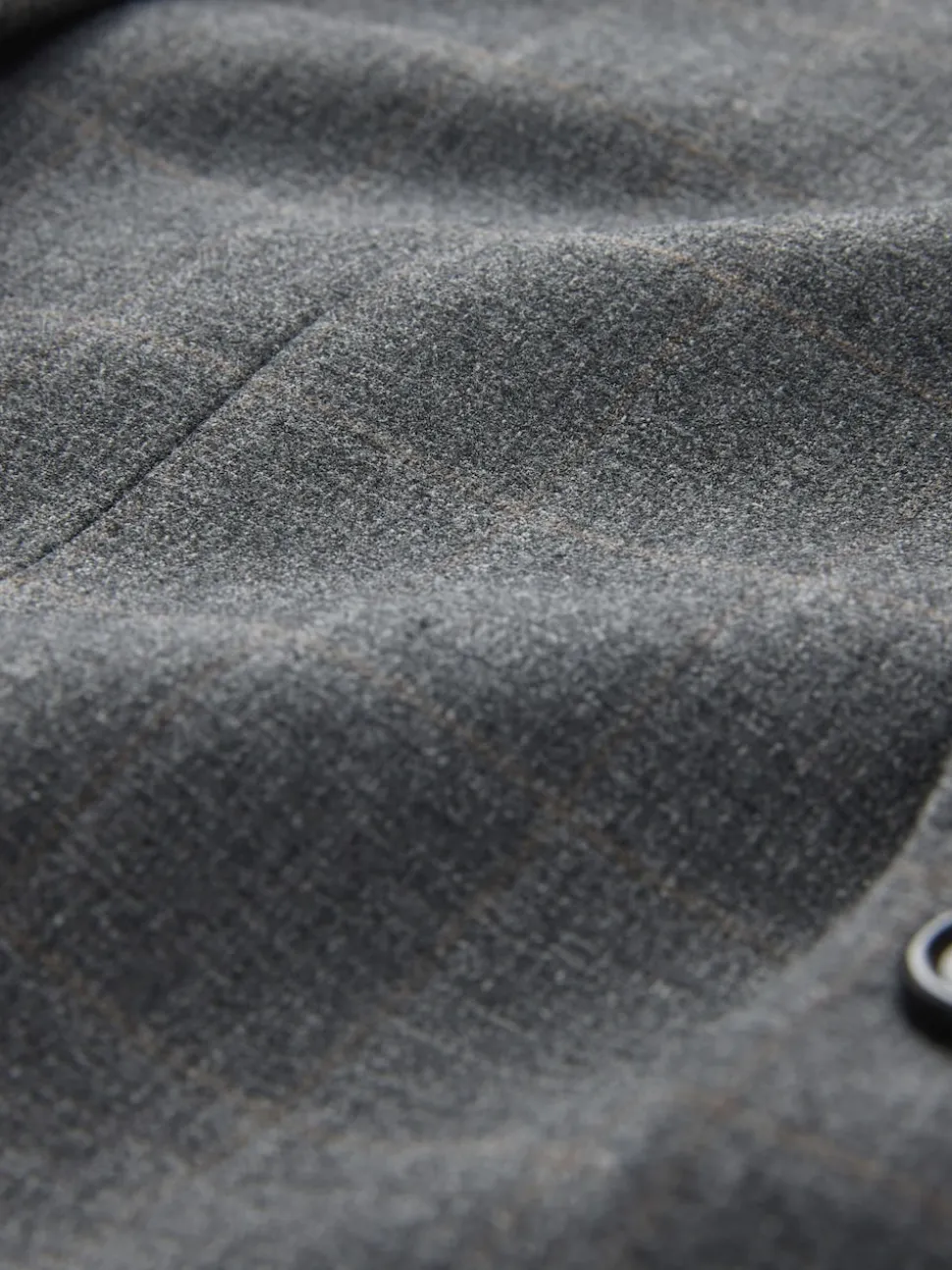 Gris - Coupe sur mesure Check Flannel Suit Veste