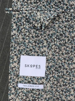 Gris - Croisée - Vestes de costume Skopes Cassius Habillé Rayure