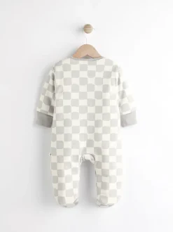 Gris à damier - 2.5 TOG Combinaison de nuit matelassée Bébé