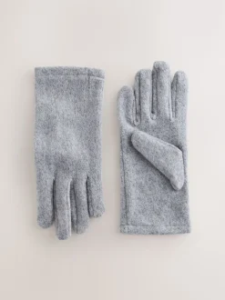 Gris - Gants de toison