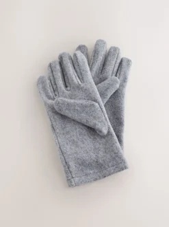 Gris - Gants de toison