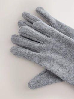 Gris - Gants de toison