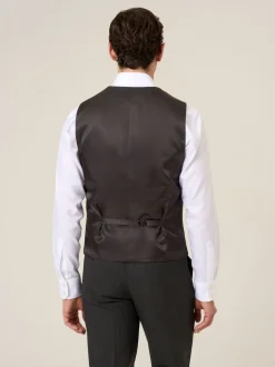 Gris - Gilet de costume à carreaux Skopes Elijah