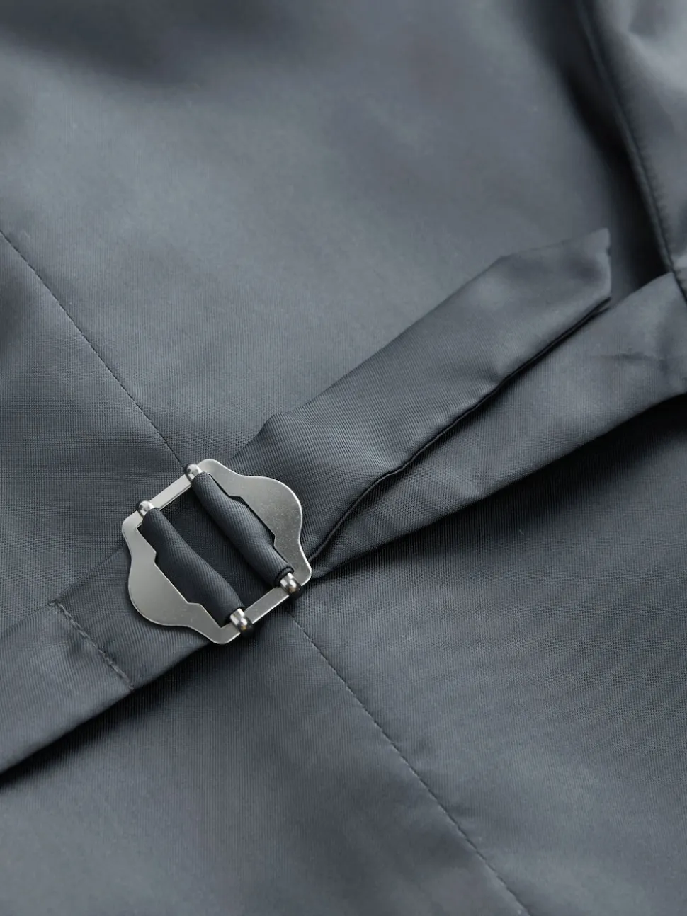 Gris - Gilet de costume en laine mérinos mélangée