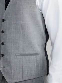 Gris - Gilet de laine Signature Nova Fides