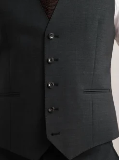 Gris - Gilet Reiss Promise habillé en laine Blend