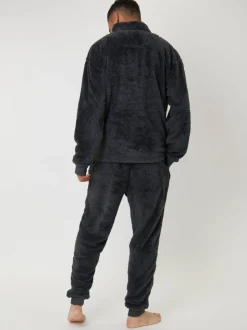 Gris - Joggers Loungeable en sherpa