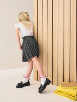 Gris - Jupes scolaires plissées (3-16yrs)