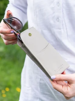 Gris - Lakeland Leather Etui à lunettes