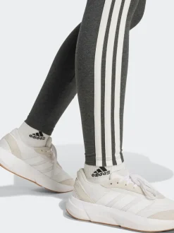 Gris - Leggings adidas Essentials en coton à 3 bandes