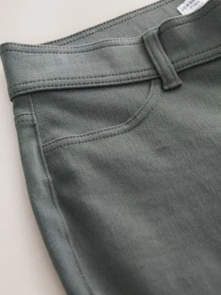 Gris - Leggings longs en denim de jersey