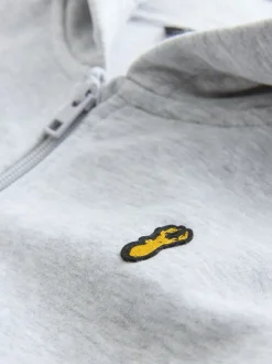 Gris - Logo Zip Through Hoodie (3-16yrs)