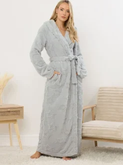 Gris - Long Tall Sally Robe à capuche Maxi