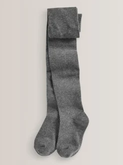 Gris - Lot de 3 de collants pour l'école en coton riche