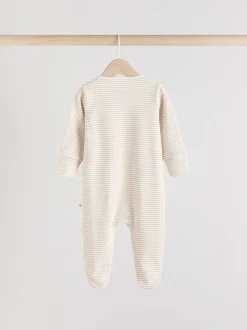 Gris - Lot de 3 dors-bien bébé zébrés 100% coton (0-2ans)