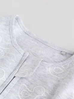 Gris - Lot de 3 dors-bien bébé zippés (0-2ans)