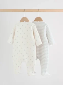 Gris - Lot de 2 dors-bien matelassés bébé