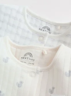 Gris - Lot de 2 dors-bien matelassés bébé