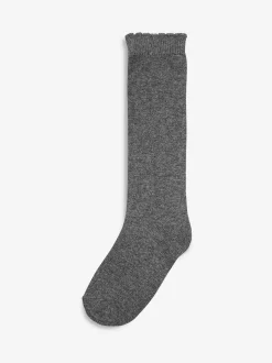 Gris - Lot de 3 paires de chaussettes montantes High School en coton