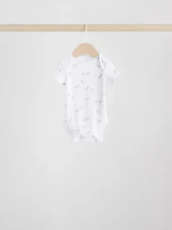 Gris - Lot de bodys à manches courtes pour bébé 5