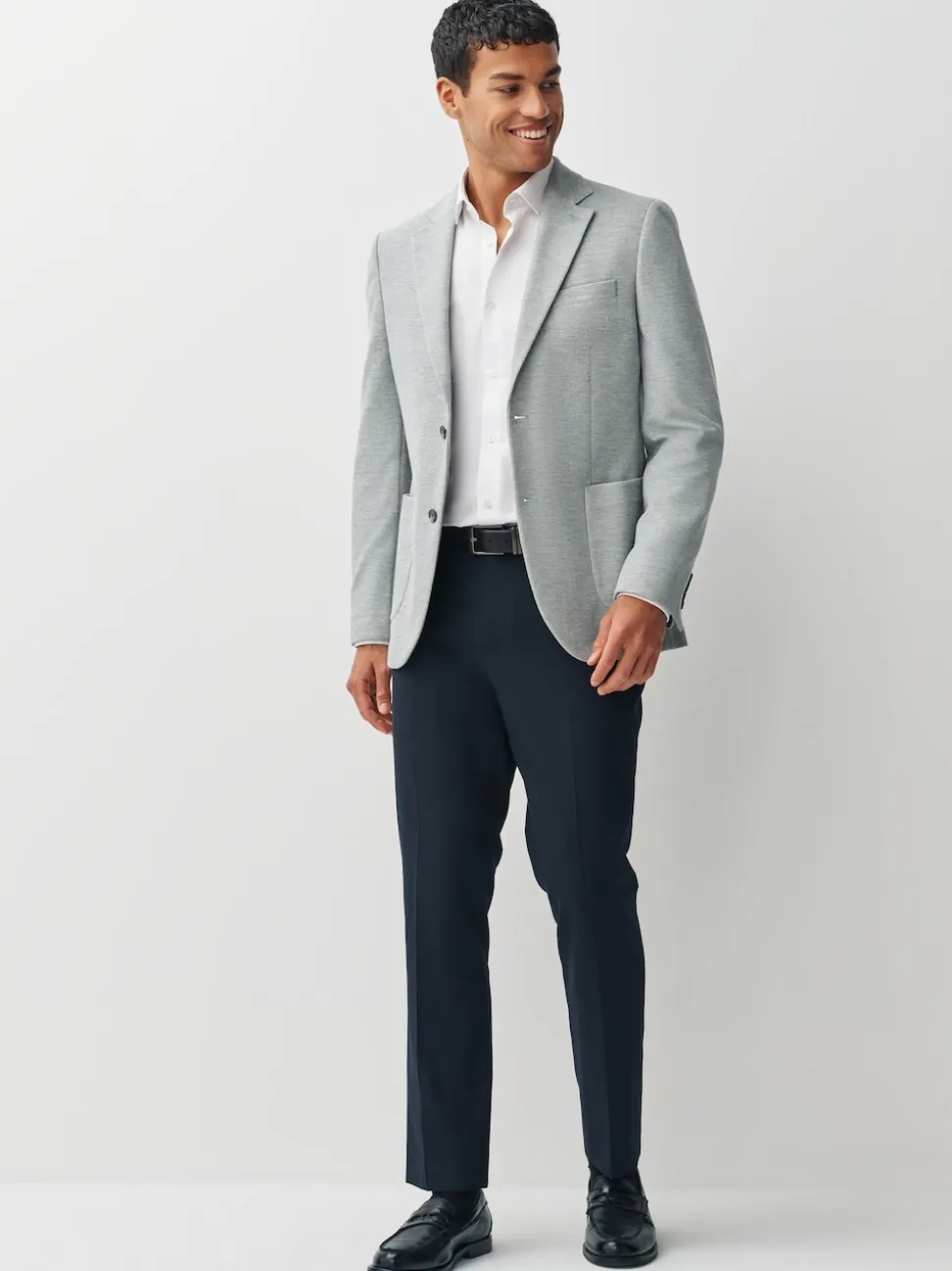 Gris - Maillot texturé extensible Motionflex Blazer