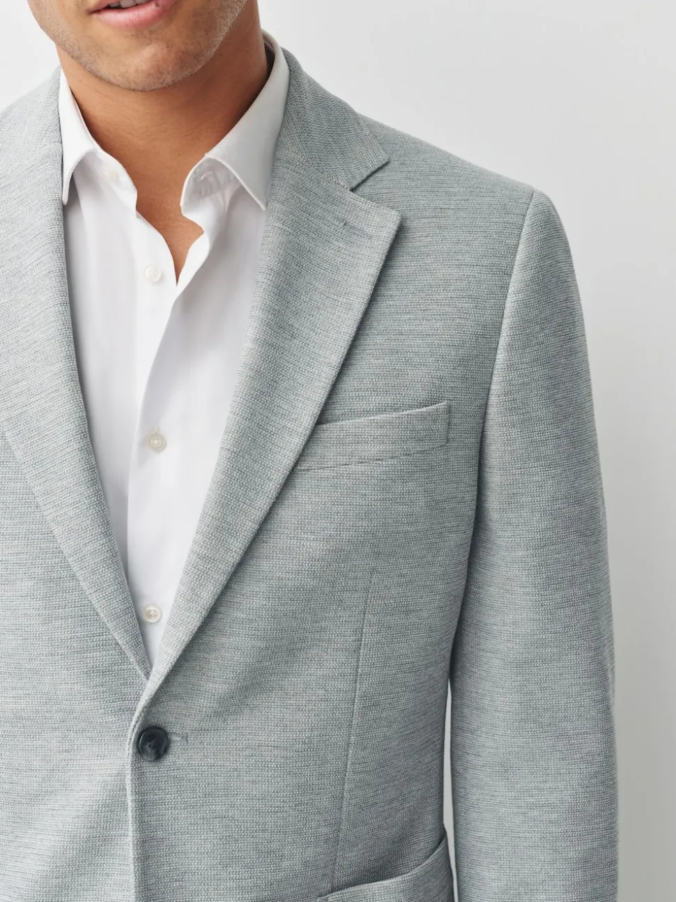 Gris - Maillot texturé extensible Motionflex Blazer