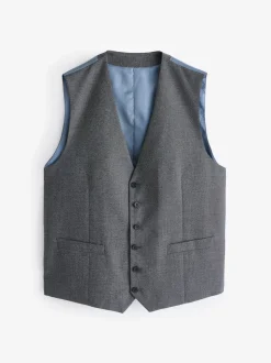 Gris - Modèle droit - Skopes Harcourt Single Breasted Coupe sur mesure Suit Gilet
