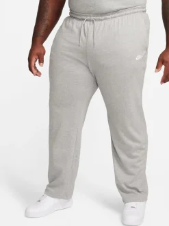 Gris - Nike Vêtements de sport Club Knit Open Hem 100% Cotton Joggers