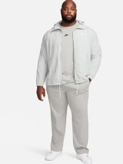 Gris - Nike Vêtements de sport Club Knit Open Hem 100% Cotton Joggers