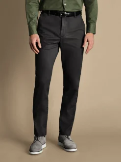 Gris - Pantalon chino Charles Tyrwhitt Classic Fit Ultimate sans fer