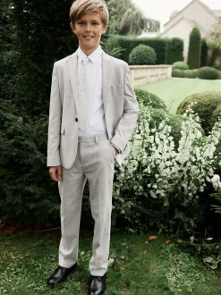 Gris - Pantalons de costume (3-16ans)