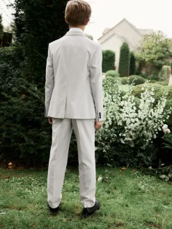 Gris - Pantalons de costume (3-16ans)