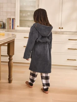 Gris - Peignoirs en laine polaire (1.5-16ans)