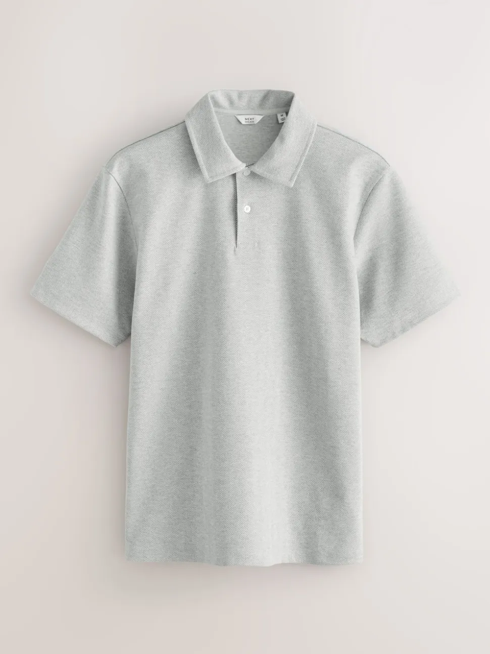 Gris - Polo Heritage brossé à motif