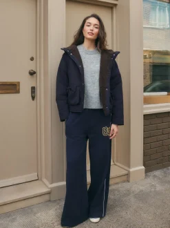 Gris - Pull en maille à col rond en laine