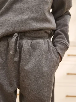 Gris - Pyjama simple en laine polaire (3-16yrs)