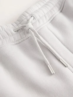 Gris - Short à poche zippée en jersey brossé