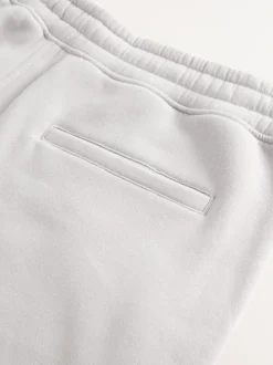 Gris - Short à poche zippée en jersey brossé