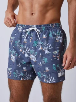 Gris - Short de bain BOSS Piranha imprimé