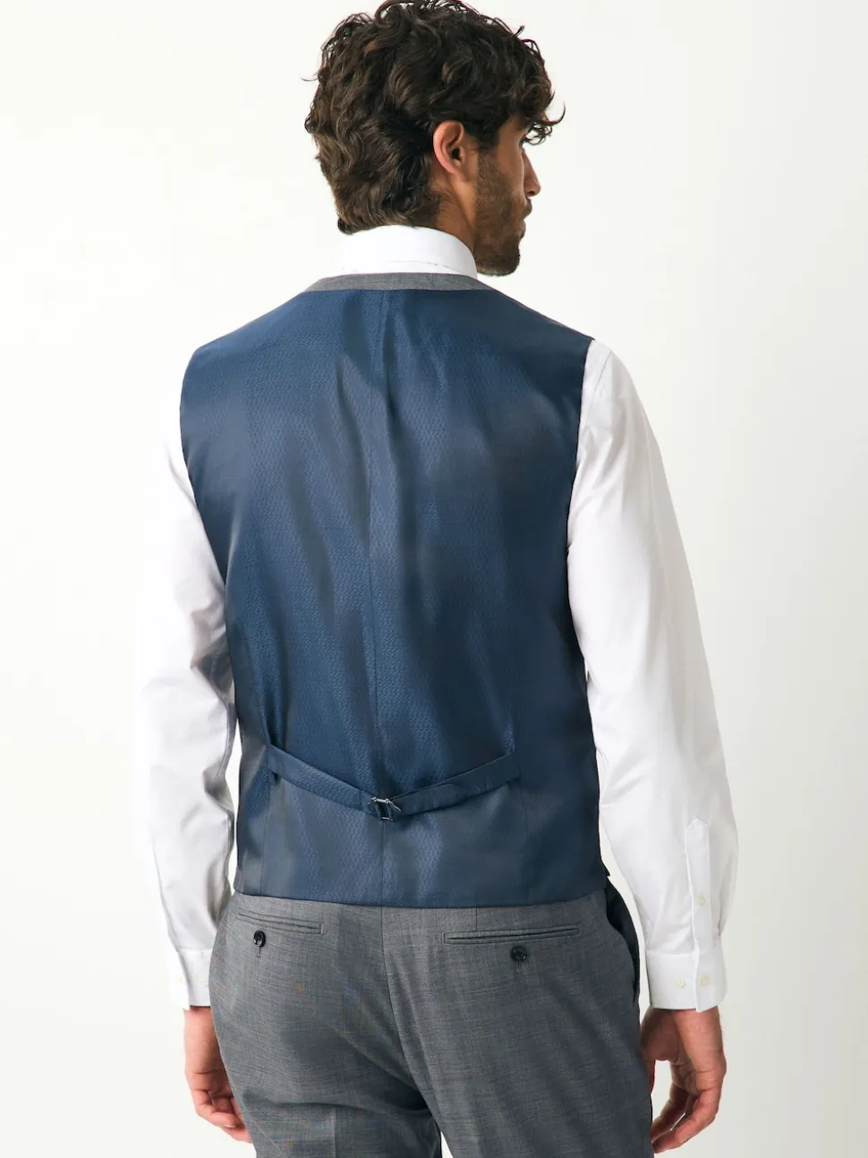 Gris - Signature Cerutti ! Gilet de costume 00% en laine italienne
