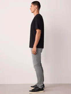 Gris - Skinny Fit (Skinny Fit) - Jeans stretch de confort